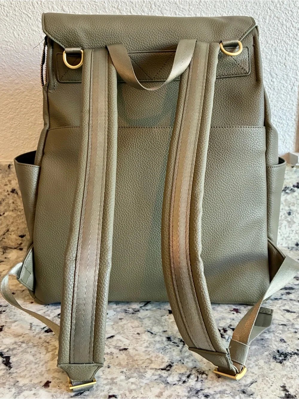 Freshly Picked Convertible Classic Sage Green Diaper Bag ll Backpack